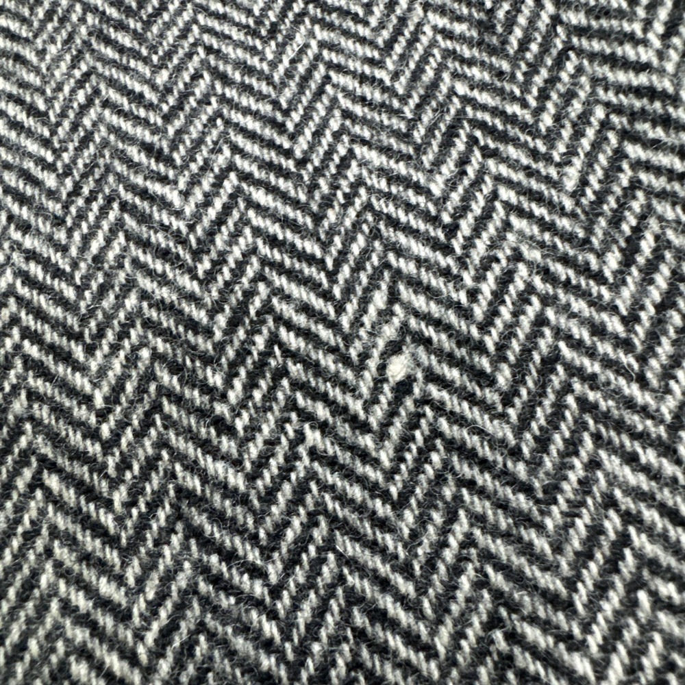 Vintage 42R 100% Wool Herringbone Blazer Black White Hardwick Jacket USA - Picture 10 of 11